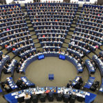 Members of the European Parliament take part in a voting session at the European Parliament in Strasbourg, eastern France, on April 19, 2012. A controversial deal enabling the longterm transfer of EU air passenger data to US authorities as part of the global fight against terror was finally approved today in the European Parliament. The agreement, intended to replace a provisional accord from 2007, sets the legal conditions for the transfer of air passengers' personal data to the US Department of Homeland Security.  So-called Passenger Name Record (PNR) information is provided by travellers and collected by air carriers during reservation and check-in procedures. 
 AFP PHOTO/FREDERICK FLORIN (Photo credit should read FREDERICK FLORIN/AFP/Getty Images)