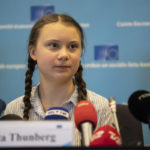 BRUSSELS, BELGIUM - FEBRUARY 21: Greta Thunberg, climate activist speaks at Civil Society for eEUnaissance event on February 21, 2019 in Brussels, Belgium. (Photo by Maja Hitij/Getty Images)